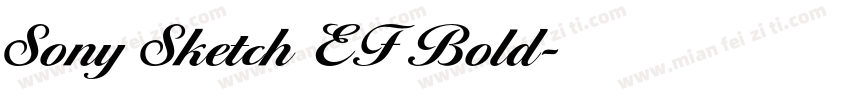 Sony Sketch EF Bold字体转换